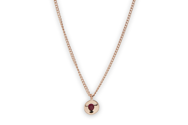 Embrace-01-02 rose gold plated Ruby