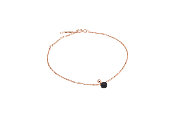 Sphere-02-03 rose gold plated Black mat